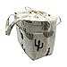 Insulated Lunch Bag Reusable Sling Shoulder Lunch Tote Travel Picnic Drawstring Bento Cooler Bag, Front Pocket and 2 Side Pockets (Black Cactus)