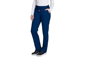BARCO Grey's Anatomy Women's Mia Pant, Easy Care Medical Scrub Pants w/ 6 Pockets & Elastic Drawcord Waistband
