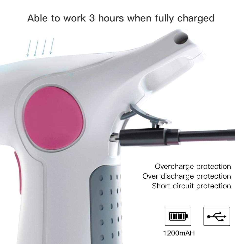 ACG-INC Electric Watering Can for Outdoor/Indoor Plants Flower, Portable Spray Bottle with Adjustable Copper Spout, Garden Small Fully Automatic Watering Can and Mister with High Reach (Blue)