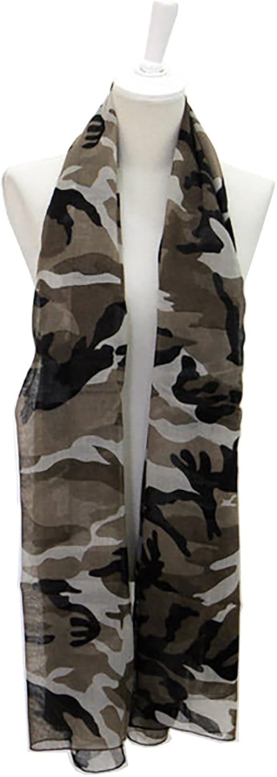 Amazon Jom レディース カモフラージュ 迷彩柄 大判 シフォン ストール アーミー ミリタリーショール スカーフ マフラー 服 ファッション小物 通販