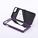 W7ETBEN Case for iPhone SE 3/2, Shockproof Hidden Mirror Wallet Cover with Card Holder Case for iPhone 8/7 - Purple