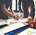 12-Inch Engineer Scale Ruler Set (Imperial) | Laser-Etched Aluminum Triangular Drafting Tool for Civil Engineering Blueprints | Standard Metal Ruler Included
