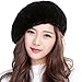 Valpeak Women Winter Berets Real Mink Tail Fur Hat