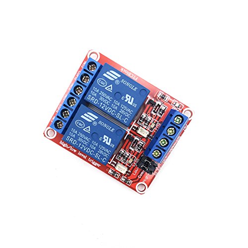FTCBlock 2 Channel DC 12V Relay Module with Optocoupler for PLC Automation Equipment Control Industrial Control