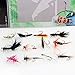 Sougayilang Dry Fly Fishing Lures Fishing Bait Bass Salmon Trouts Flies Assortment Feather Dry Fly Fishing Flies Pack of 12pcs