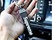 Latest fashion keychain Car keychain Keychain for Men and Women rubber metal keychain couple keychain urban style keychain（Black）