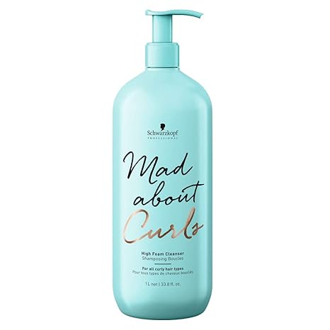 SCHWARZKOPF Mad about Curls High Foam Cleanser Shampoo, 1000 milliliters