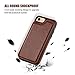 ONETOP for iPhone SE(2022) iPhone SE(2020) iPhone 7/8 Wallet Case with Card Holder, Premium PU Leather Kickstand Card Slots, Double Magnetic Clasp and Durable Shockproof Cover 4.7 Inch(Brown)