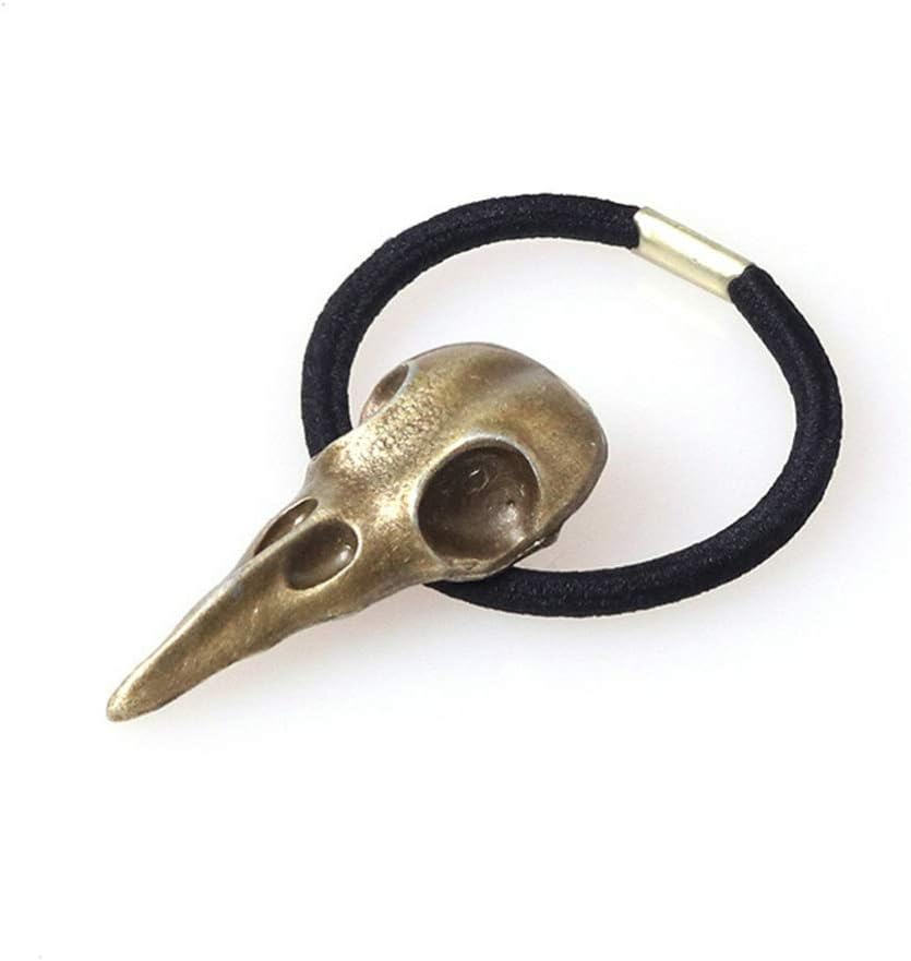 Lurrose 4PCS Halloween Hair Bands Crows Skull Hair Ties Punk Hair Rope Elastic Hair Rings Ponytail Holders for Woman Girls - Image 5
