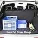 Beauty Star Cargo Liner Cover, Pet Seat Cover for SUVs Cars Trunk Waterproof Material Dog Pet Scratch Proof Muddy Stuff Protect Cover Easy Install Nonslip Mat (Black)+Collapsible Bowl+Dog Seat Belt
