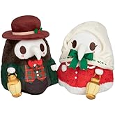 Squishable - Mini Holiday Plague Doctor & Nurse Set of Toys - The Mysterious Doctor Plague Collection - 10 in - Soft Toy Collectible Stuffed Animal