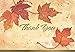 Great Papers! Fall Leaves, Folded, Thank You Note Card, 50 count, 4.875