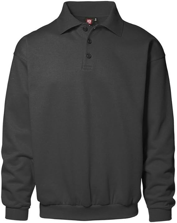 ID Mens Classic Polo Neck Sweatshirt/Jumper at Amazon Menâs Clothing store