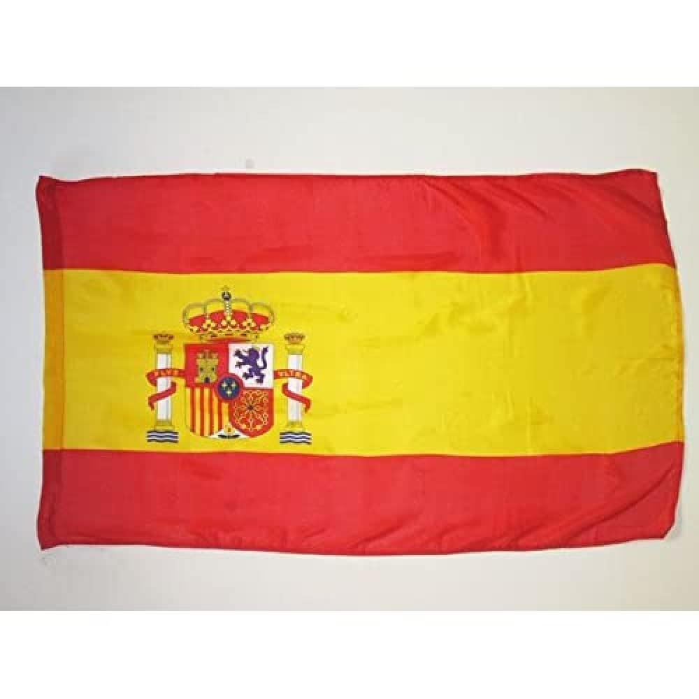 AZ FLAG - Spain Big Flag - 5x8 Ft - Spanish Large Banner with Sleeve - 100% Polyester - Fade Resistant - Vivid Colors - 5' x 8' Feet - 250x150 Cm