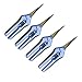 Happy Hydro Trimming Scissors - Curved Tip - Titanium Coated Blades with Spring-Loaded Comfort Grip Handles - 4 Pack