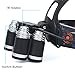 5 LED Headlamp 8000 Lumens 4 Modes Waterproof Flashlight Headlight Torch with 2 Rechargeable Batteries, USB Cable, Wall Charger and Car Charger for Hiking Camping Riding Fishing Hunting Outdoor Sports