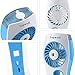 Topwell USB Mini Misting Fan Built-in Rechargeable Misting Fan Handheld Personal Cooling Mist Humidifier for Home Office and Travel (Blue)