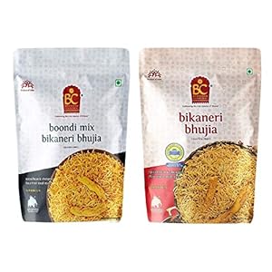 Bhikharam Chandmal Boondi Mix Bhujiya & Bikaneri bhujiya Combo Pack – 1kg