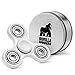 Gorilla Spinners - Premium Spinner Fidget Toy with High Speed Ceramic Bearing in Quality Metal Gift Box, 1-4 min of Spin Time (White)