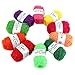 Rainbow Crochet Yarn 10 Skeins Assorted Colors 100% Polyester