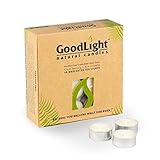 GoodLight Paraffin-Free Tea Lights Pack of (48)