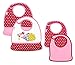 BUILT NY Baby Bottle Tote and Feeding Gift Set (7 Piece Set) - Baby Pink Mini Dot