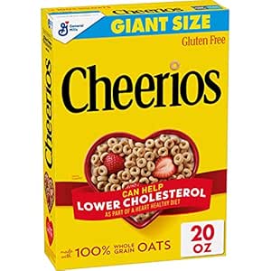 Cheerios, Breakfast Cereal with Whole Grain Oats, Gluten Free, 20 oz