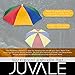 Juvale Waterproof Umbrella Hat, Pride Rainbow (20 in.)