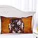 Sleepwish Wolves Dreamcatcher Bedding Duvet Cover Set Queen Size Vintage Feather Indian Wolf Comforter Cover (Queen, Gold Brown)