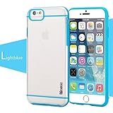iPhone 6 / iPhone 6S Case - Poetic [Atmosphere Series] - [Lightweight] [Slim-Fit] Slim-Fit Tranparent Hybrid Case for Apple iPhone 6 /iPhone 6S 4.7inch Clear/Light Blue (3 Year Manufacturer Warranty From Poetic)
