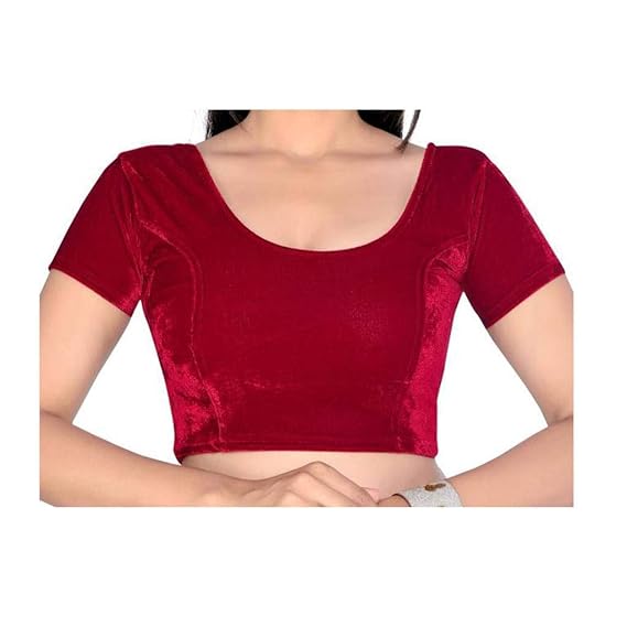 Velvet Women's Readymade Saree Blouse