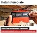 10in Contour Gauge Edge Shaping Measure Ruler Contour Duplicator for Tiling Laminate Woodworking Practical Tool (Red)