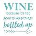 Stainless Steel Stemless Wine Glass Tumbler with Lid, Gift Ideas for Wife, Best Friend, Sister, Women, Mom, Mommy, Funny Tumblers with Sayings, 12 oz (Matte Blue)
