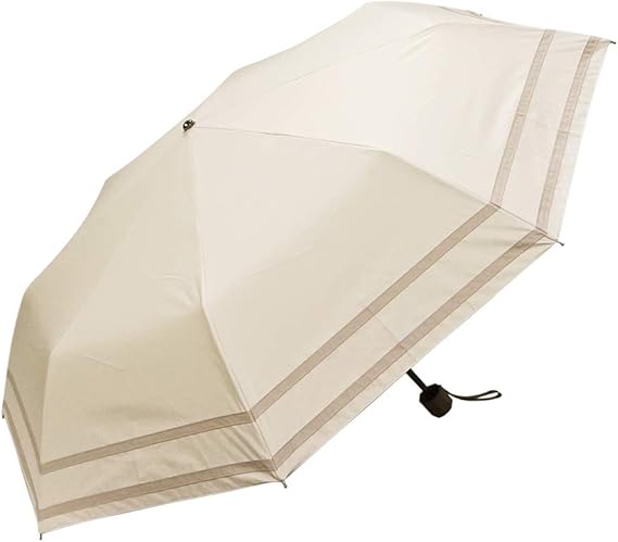 Amazon Co Jp マコッカ 21年度版 完全遮光 Uvカット 99 9 以上 超撥水 耐風骨 日傘 雨傘 晴雨兼用 折りたたみ傘 55cm Makez マケズ 2本ライン オフ 服 ファッション小物