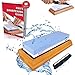 Premium Knife Sharpening Stone Kit 2 Side 1000/6000 Grit Whetstone Best Kitchen Blade Sharpener Stone Non-Slip Bamboo Base and Bonus Angle Guide
