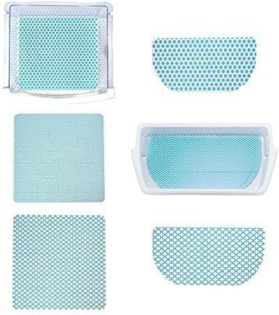 Fridge Coaster Combo Pack, Blue (Set of 6)