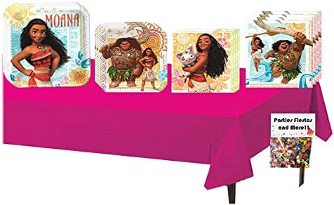 Moana Party Supplies for 16 Guests