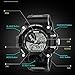 Bounabay Men's Analog Display Sports Military Wrist Watch Multifunctional 5ATM Waterproof Quartz with LED Backlight
