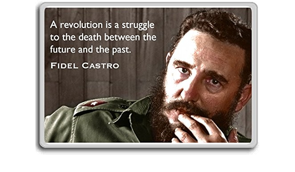 A Revolution Is A Struggle... - Fidel Castro quote fridge ...