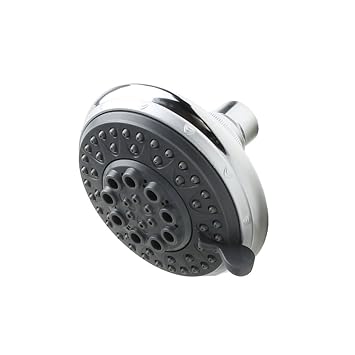 Sanixa JL12RRO Duschkopf rund 5 Funktionen | Kugelgelenk | 9,5 cm | Dusche Brausekopf Kopfbrause Kopfdusche | Zubehör Bad & D