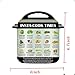 Instant Pot Accessories-6 Pieces Instant Pot Cheat Sheet Magnets, Colored Textual Description and Food Images Cooking Times for 45 Common Prep Functions, Food Cooking Magnetic Sheet for Instant Pot