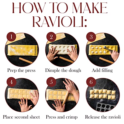 Bellemain Ravioli Maker Press Pelmeni Mold, Pierogi Press, Potsticker