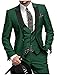 Botong Men's One Button 3 Pieces Wedding Suits Notch Lapel Suits Groom Tuxedos