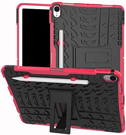 Phone Case Compatible for Ipad Pro 11 Inch 2018 Case Uag Flip Screen Double Protection Cover Folio Pencil Holder Kickstand Heavy Duty Armor Defender Absorption Impact Resistant PC+Silicone Jecce
