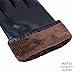 MATSU Simple Sytle Women Winter Warm Lambskin Leather Gloves 7 Colors M9022 (L, Red-Non Touchscreen)