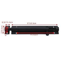 Bitray 5-inch Slide Bolt Latch Matt Black Slide