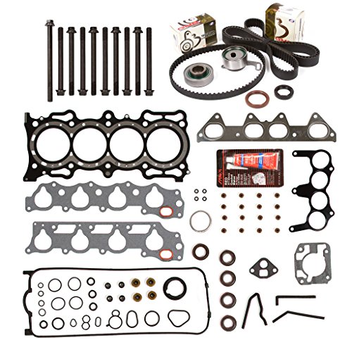 Evergreen HSHBTBK4013 Head Gasket Set Head Bolts Timing Belt Kit 94-97 Acura Honda 2.2 SOHC F22B1