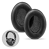 Brainwavz Sheepskin Ear Pads for ATH M50X, M50XBT, M40X, HyperX, SHURE, Turtle Beach, AKG, ATH, Philips, JBL, Fostex Replacement Memory Foam Earpads & Fits Many Headphones (See List), Leather Oval