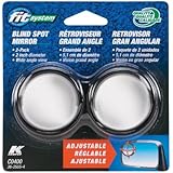 Fit System C0400 Driver/Passenger Side Stick-On Adjustable Blind Spot Mirrors â€“ Pack of 2