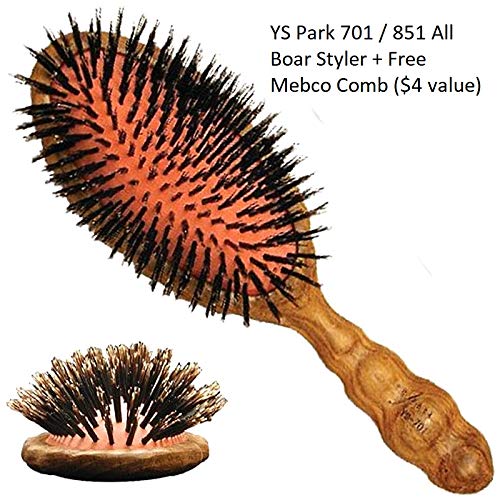 Y.S.Park Model 701 100 Boar Bristles Brush Best Quality from Japan